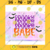 Love SVG Spooky Babe Boo Stacked