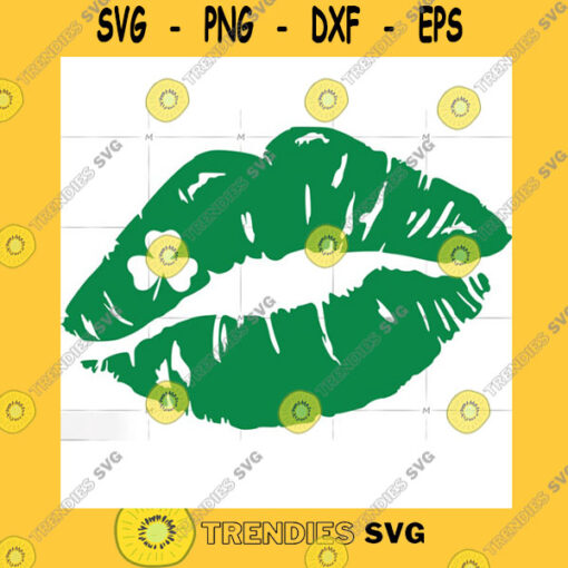 Love SVG St Patrick Day Lips St