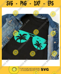 Love SVG Summer Beach Sunglasses Palm Tree PNG Cut File SVG, PNG, Silhouette, Digital Files, Cut Files For Cricut