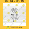 Mastiff Mom SVG Dog Mom SVG Mastiff Bulldog svg Hand Lettered SVG Dog svg files for Cricut svg png dxf