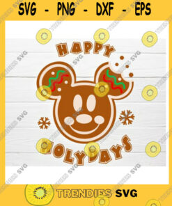 Mickey SVG Gingerbread Mouse Face 2020 File