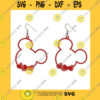 Mickey SVG Hearts Mouse Head Earrings Templates