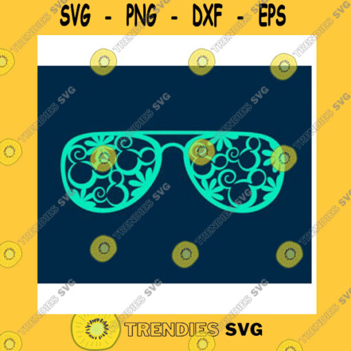 Mickey SVG Hidden Mouse Summer Beach Sunglasses