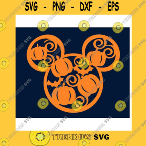 Mickey SVG Hidden Pumpkin Mickey Head Fall 2021