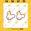Mickey SVG Love Mouse Head Earrings Templates