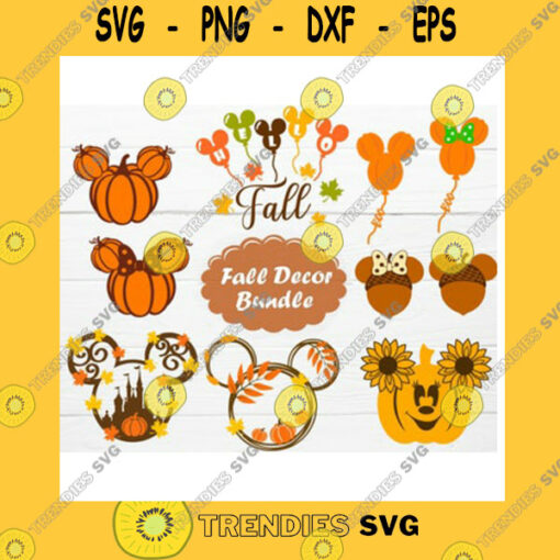 Mickey SVG Mickey Ears Thanksgiving 2021 Fall Decor