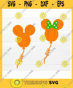 Mickey SVG Mickey Head Pumpkin Balloons