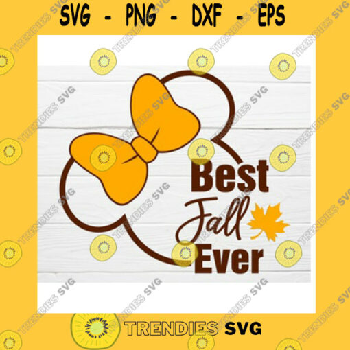 Mickey SVG Mickey Minnie Head Best Fall Ever T