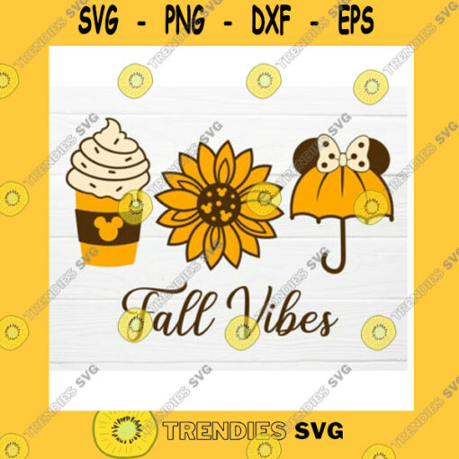 Mickey SVG Mickey Mouse Fall Vibes Thanksgiving