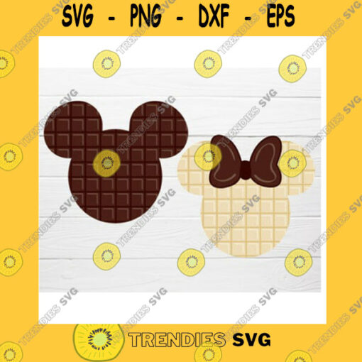 Mickey SVG Mouse Chocolate Bars Sweets For T