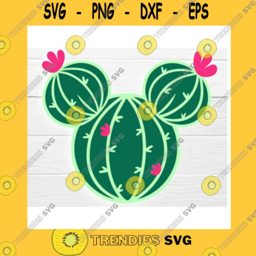 Mickey SVG Mouse Head Cactus For S