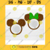 Mickey SVG Mouse Head Coconuts Summer Fruits