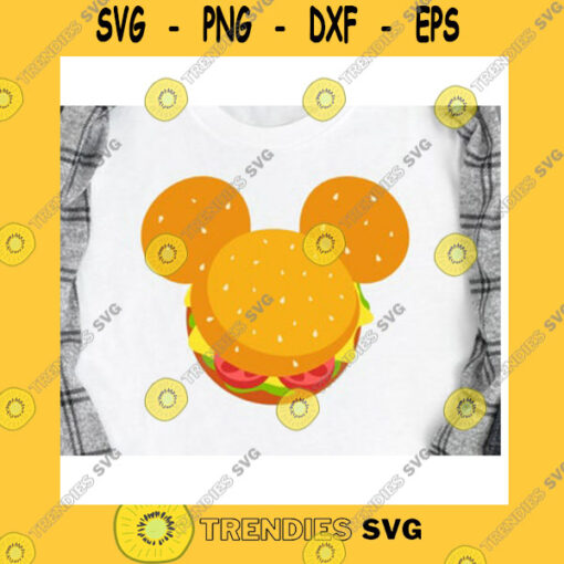 Mickey SVG Mouse Head Hamburger Mouse
