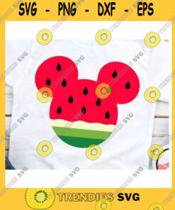 Mickey SVG Mouse Head Watermelon For S