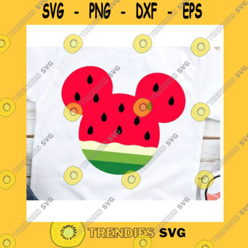 Mickey SVG Mouse Head Watermelon For S