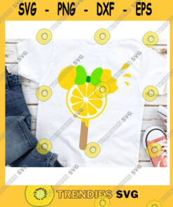 Mickey SVG Mouse Lemon Ice Cream For Onesies