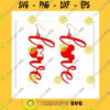 Mickey SVG Mouse Love Earrings Template