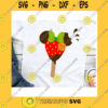 Mickey SVG Mouse Strawberry Ice Cream For