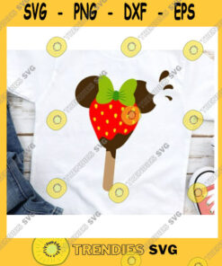 Mickey SVG Mouse Strawberry Ice Cream For