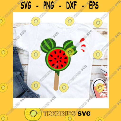 Mickey SVG Mouse Watermelon Ice Cream For