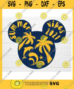 Mickey SVG Summer Vibes 2021 S Mouse Head