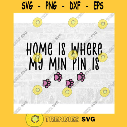 Min Pin SVG Miniature Pinscher Dog Breed Svg Paw Print SVG Commercial Use Svg Dog Breed Stickers Svg