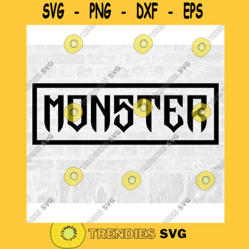 Monster Cut File Monster Sign SVG Monster Decal Svg Monster Decor Svg Monster Sticker Svg Monster Costume Svg Commercial Use Svg