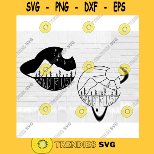 Nature SVG Wanderlust SVG camping svg nature cut files wilderness svg svg png