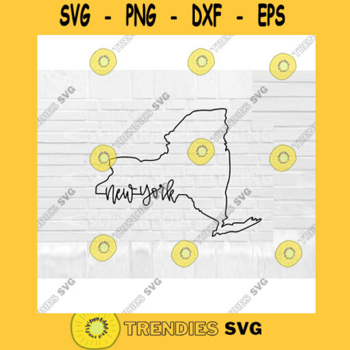 New York SVG Hand Lettered SVG New York svg New York outline svg cut files for cricut svg png