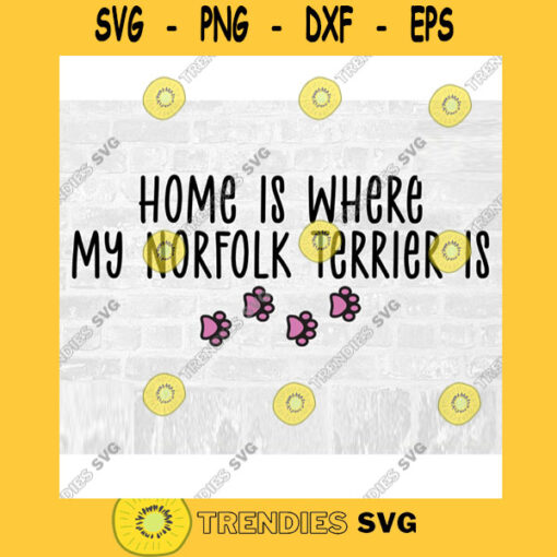 Norfolk Terrier SVG Dog Breed Svg Paw Print SVG Commercial Use Svg Dog Breed Stickers Svg