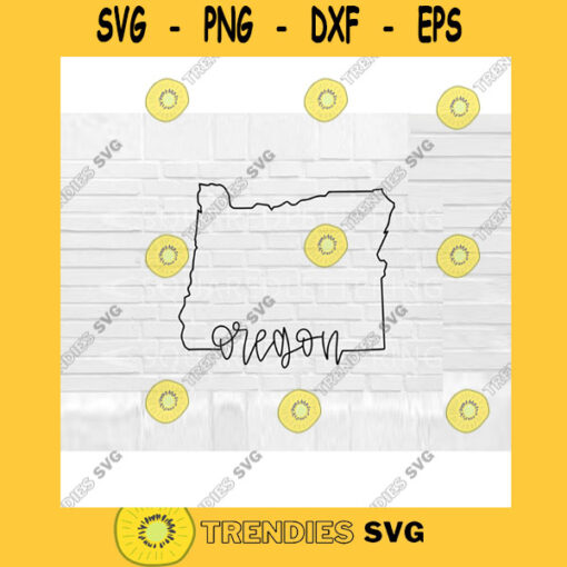 Oregon SVG Hand Lettered SVG Oregon svg Oregon outline svg cut files for cricut svg png