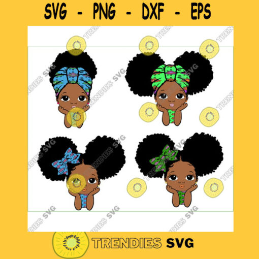 Peekaboo girl Bundle princess svg Cute black African American kids Svg Dxf Eps Png cut file CricuT African American afro print svg bow