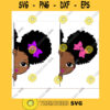 Peekaboo girl Bundle princess svg Cute black African American kids Svg Dxf Eps Png cut file CricuT African American bow
