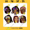 Peekaboo girl Bundle princess svg long braids and long dreads African American kids Svg Png cut file CricuT African American afro puff