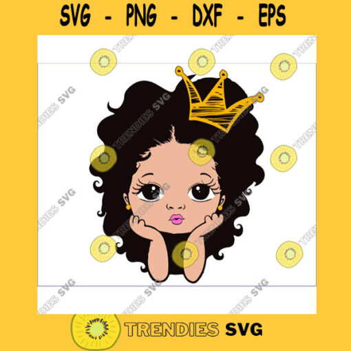 Peekaboo girl princess svg Cute black caucasian svg kids Svg Dxf Eps Png cut file for CricuT skin lighten clipart crown