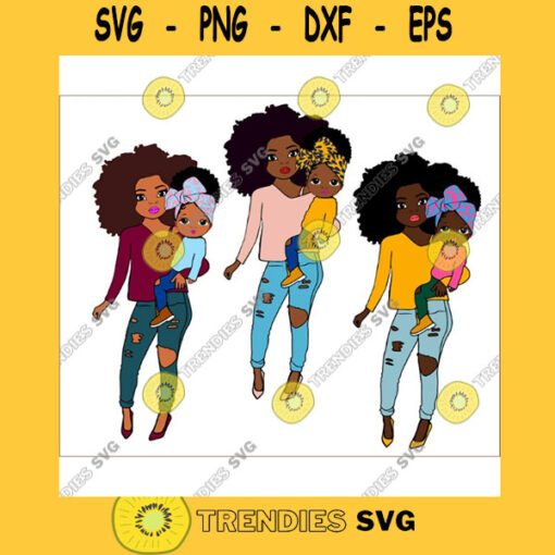 Peekaboo girl with puff afro ponytails svg Black African American Afro Mom and Daughter Autism Mommy and Mothers day ankara print