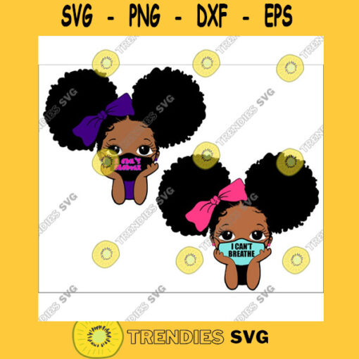 Peekaboo girl with puff afro ponytails svg Cute black African American Svg Eps Png cut file for CricuT I can39t breathe Black Lives Matter
