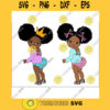 Peekaboo girl with puff afro ponytails svg Cute black African American kids Svg Dxf Eps Png Cartoon Baby Girl African American clipart