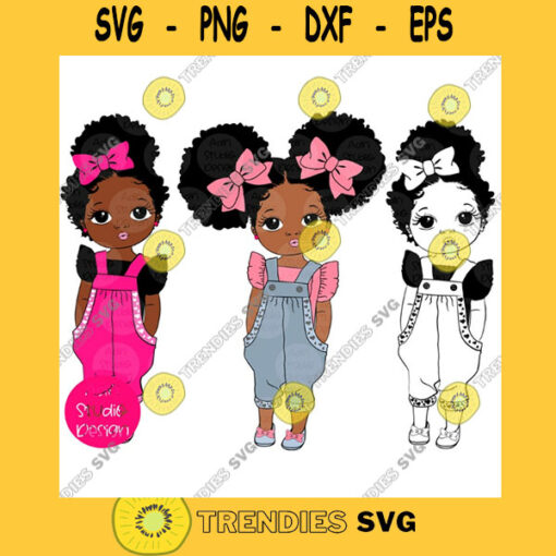 Peekaboo girl with puff afro ponytails svg Cute black African American kids Svg Dxf Eps Png cut file african american illustrations