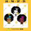 Peekaboo girl with puff afro ponytails svg Cute black African American kids Svg Dxf Eps Png cut file glasses African American clipart