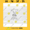 Pig Mom SVG Animal SVG Pig svg Hand Lettered SVG Pig svg files for Cricut svg png dxf