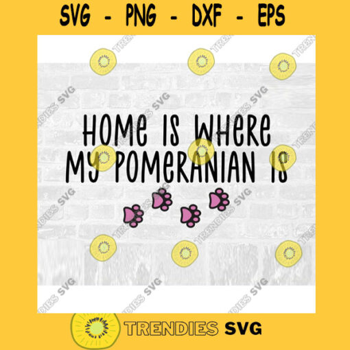 Pomeranian SVG Dog Breed Svg Paw Print SVG Commercial Use Svg Dog Breed Stickers Svg