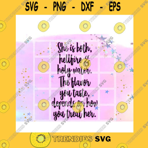 Quotation SVG Hellfire And Holy Water Boho