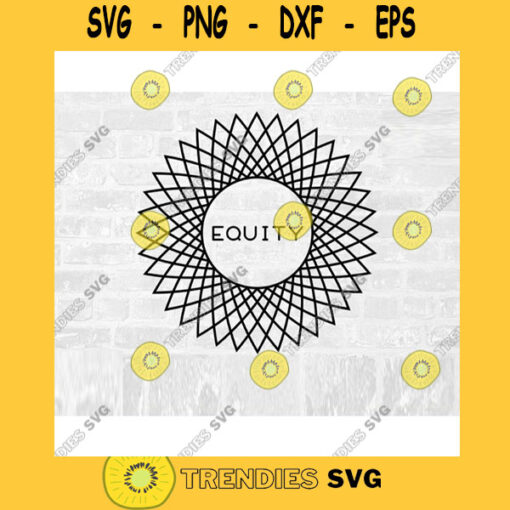 RBG SVG Ruth Bader Ginsburg Lace Collar Mandala Svg Equity Svg Commercial Use Printable Sticker