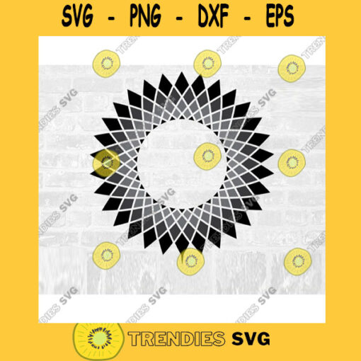 RBG SVG Ruth Bader Ginsburg Lace Collar Ombre Mandala Svg Commercial Use Printable Sticker