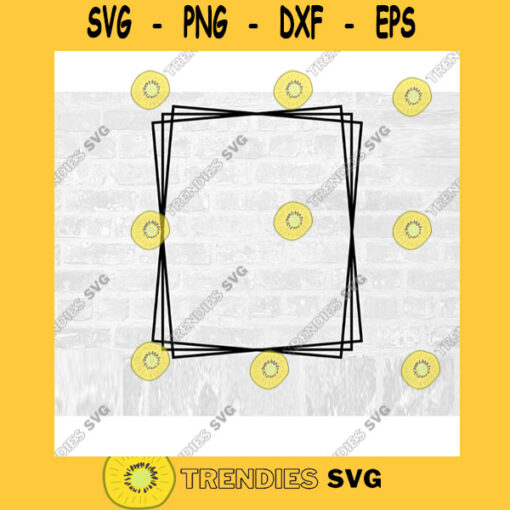 Rectangle Frame SVG Minimalist Art Commercial Use SVG Printable Sticker