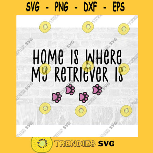 Retriever SVG Dog Breed Svg Paw Print SVG Commercial Use Svg Dog Breed Stickers Svg