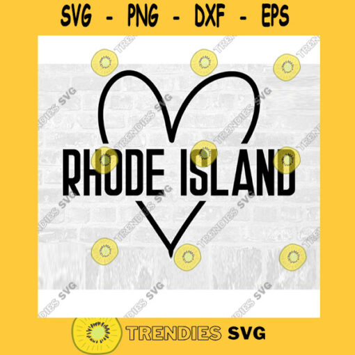 Rhode Island SVG RI SVG Rhode Island Heart Svg Hand Drawn Heart Svg Rhode Island Love Svg Doodle Heart Svg Commercial Use Svg