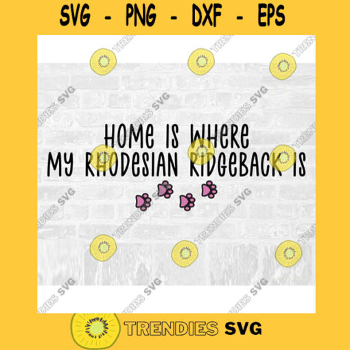 Rhodesian Ridgeback SVG Dog Breed Svg Paw Print SVG Commercial Use Svg Dog Breed Stickers Svg