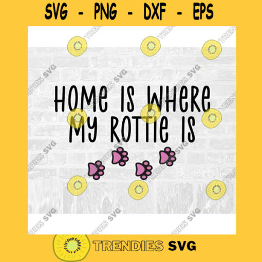 Rottie SVG Dog Breed Svg Paw Print SVG Commercial Use Svg Dog Breed Stickers Svg